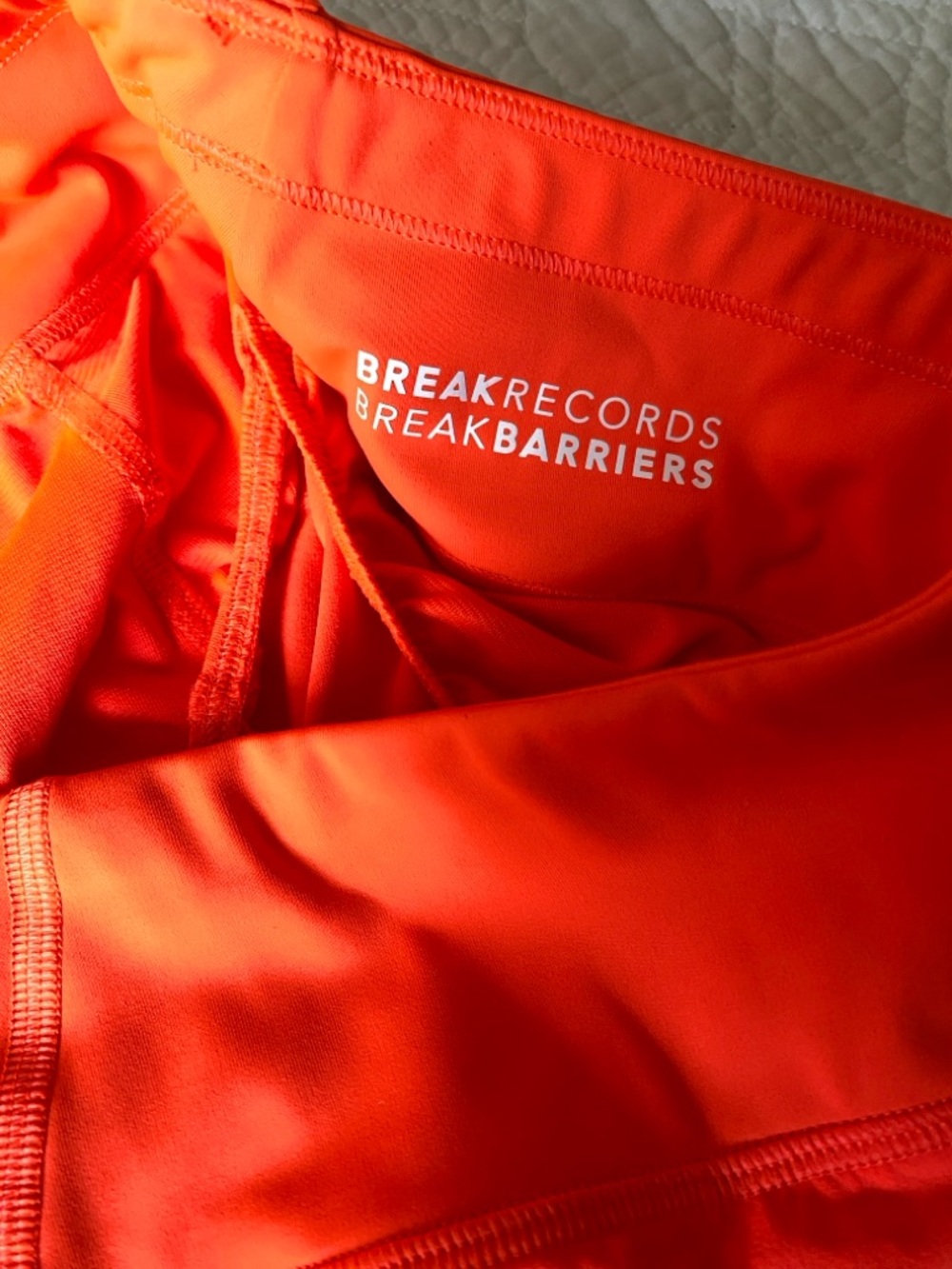 Athleta x Allyson Felix Bright Orange Legend Run With It Shorts Size M - Picture 10 of 14